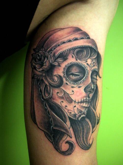 Gypsy Skull Tattoo 61 Awesome Skull Tattoo Designs for Men and Women in 2022