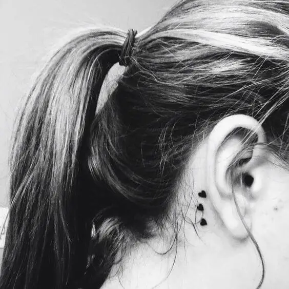 Heart Tattoo Behind Ear 59+ Awesome Heart Tattoos With Meaningful Designs