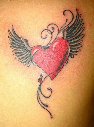 Heart with Angel Wing Tattoos 2 Top 20 Angel Wings Tattoo Design: Find Your Perfect Angel Wings Tattoo