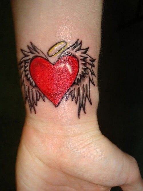 Heart with Angel Wing Tattoos 4 Top 20 Angel Wings Tattoo Design: Find Your Perfect Angel Wings Tattoo