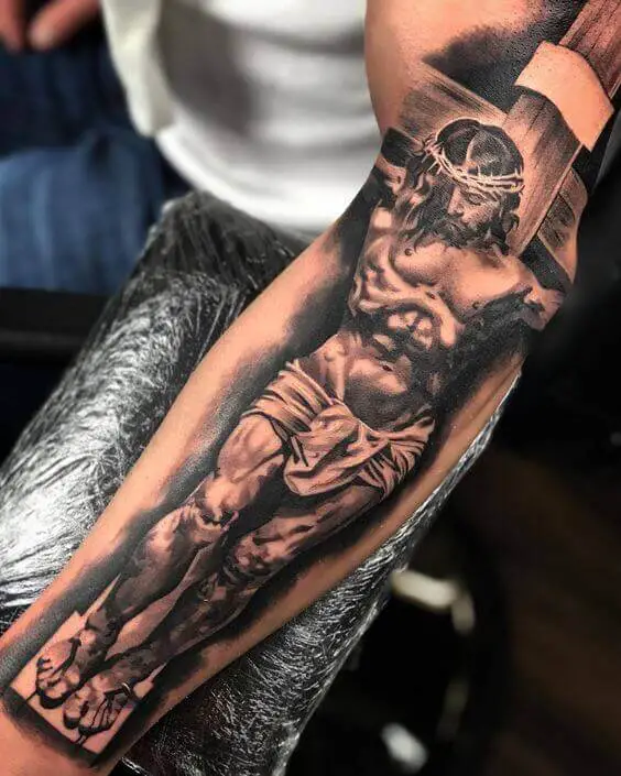 Jesus Forearm Tattoo Forearm Tattoo Designs - Ideas and Meaning
