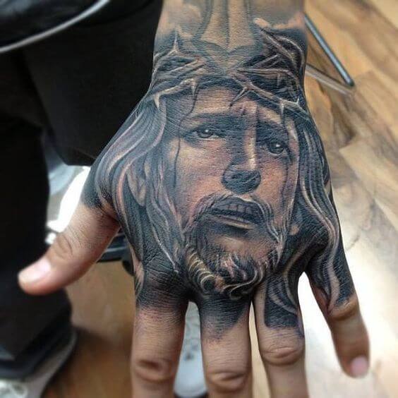 Jesus Hand Tattoo 2 26 Beautiful Jesus Tattoo Ideas for Men in 2022