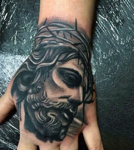 Jesus Hand Tattoo 3 26 Beautiful Jesus Tattoo Ideas for Men in 2022