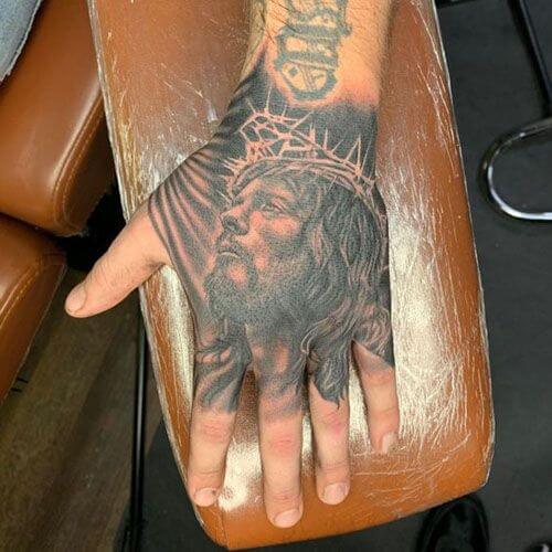 Jesus Hand Tattoo 26 Beautiful Jesus Tattoo Ideas for Men in 2022