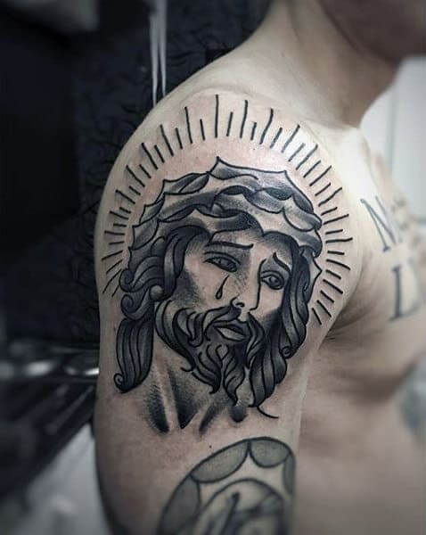 Jesus Piece Tattoo 26 Beautiful Jesus Tattoo Ideas for Men in 2022