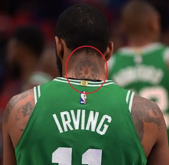 Kyrie Irving Back Tattoo 2 Kyrie Irving Tattoos: How Many Does He Have?