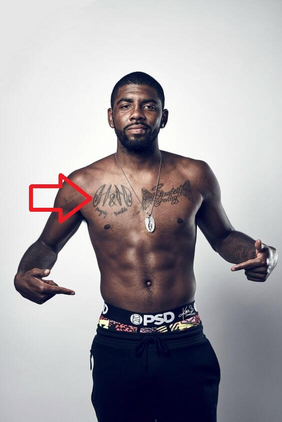 Kyrie Irving Chest Tattoo 2 Kyrie Irving Tattoos: How Many Does He Have?