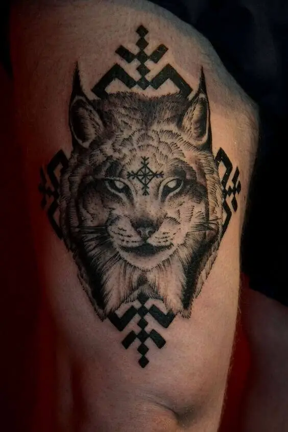 Lynx Head Tattoo 2 Lynx Tattoo: Everything You Need To Know (30+ Cool Design Ideas)