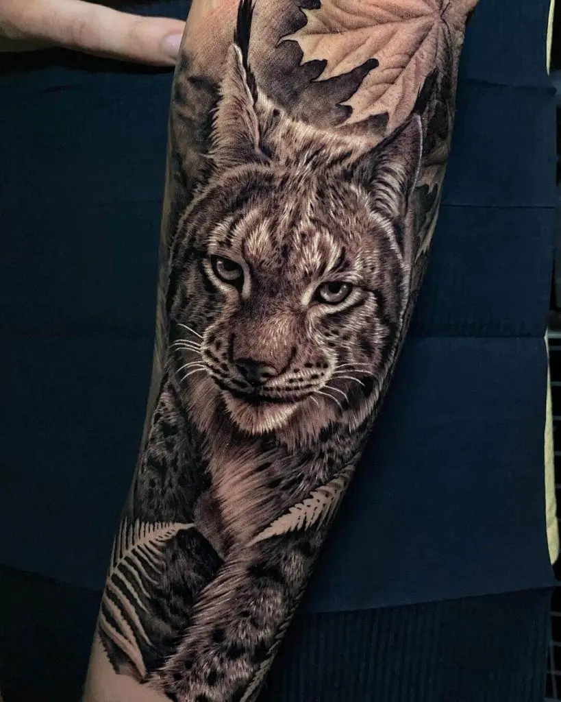 Lynx Tattoo Sleeve Lynx Tattoo: Everything You Need To Know (30+ Cool Design Ideas)