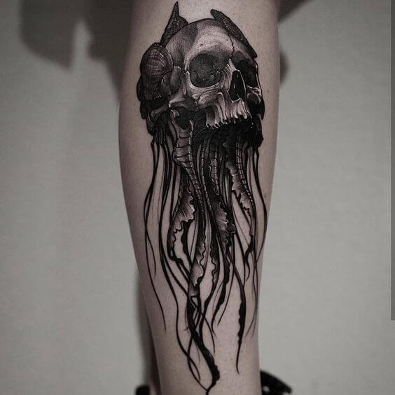 Octopus Skull Tattoo 3 61 Awesome Skull Tattoo Designs for Men and Women in 2022