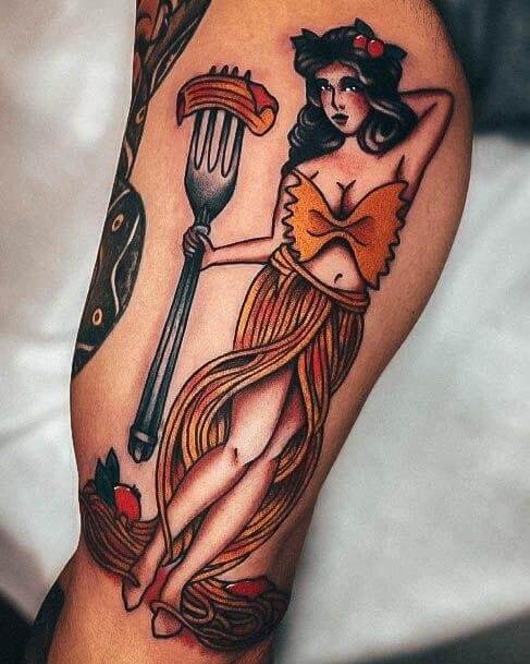 Pasta Fork Tattoo 8 Pasta Tattoos: The Most Interesting Meaning Behind This Popular Trend (2022)