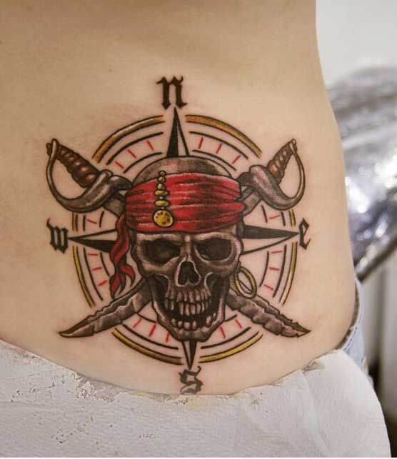 Pirate Skull Tattoo 61 Awesome Skull Tattoo Designs for Men and Women in 2022