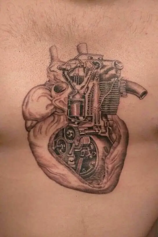 Piston Heart Tattoo 6 Piston Tattoo: Everything You Need To Know (30+ Cool Design Ideas)
