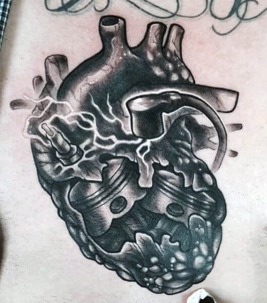 Piston Heart Tattoo 7 Piston Tattoo: Everything You Need To Know (30+ Cool Design Ideas)