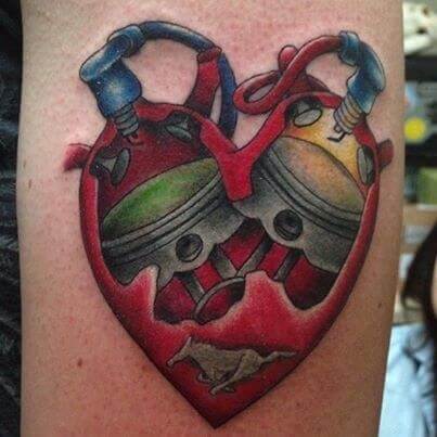 Piston Heart Tattoo Piston Tattoo: Everything You Need To Know (30+ Cool Design Ideas)