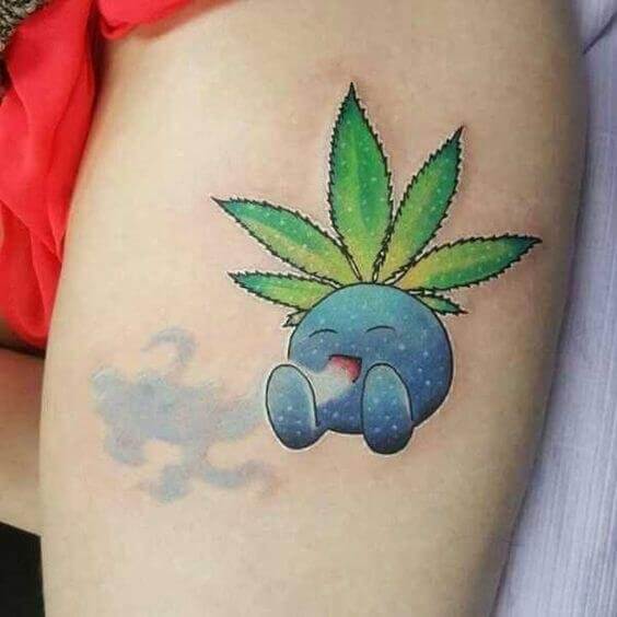 Pokemon Weed Tattoo 4 100+ Amazing Weed Tattoo Ideas That Will Get You High