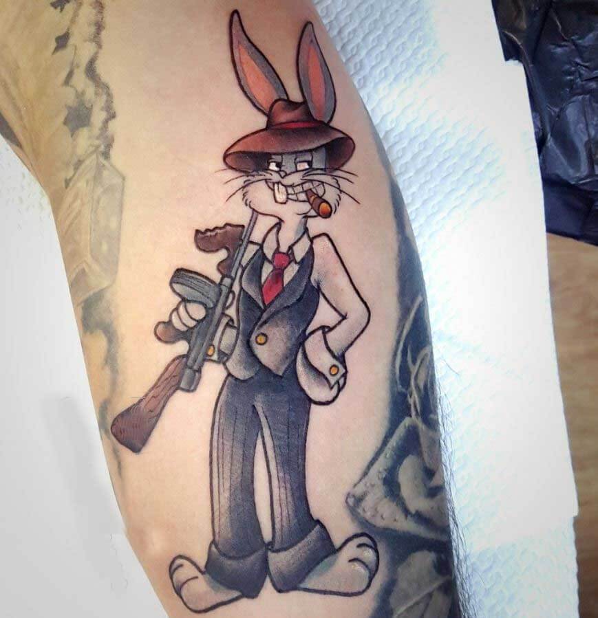 Rabbit Gun Tattoo 4 Rabbit Tattoo: 50 Best Rabbit Tattoo Designs to Choose From (Men And Women)