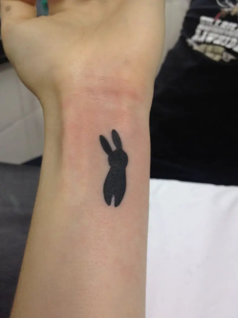 Rabbit Silhouette Tattoo 2 Rabbit Tattoo: 50 Best Rabbit Tattoo Designs to Choose From (Men And Women)