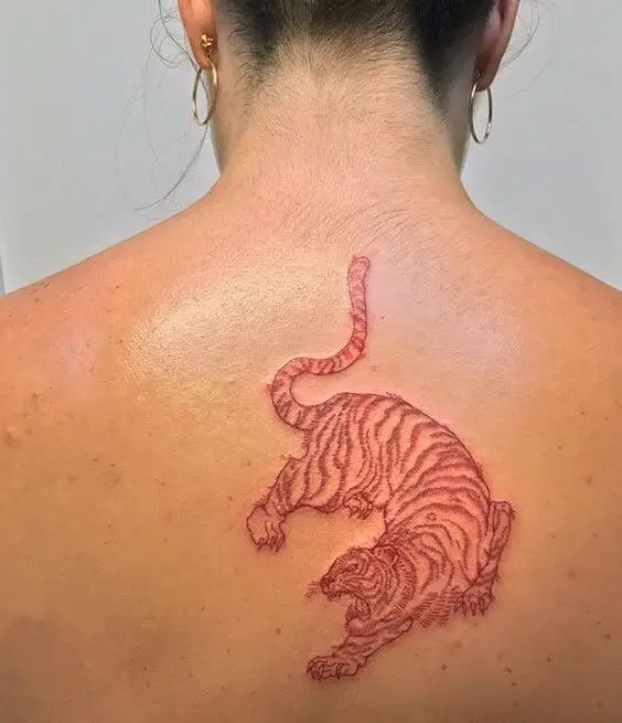 Red Tiger Tattoo 2 36+ Tiger Tattoo Designs for Men and Women in 2022