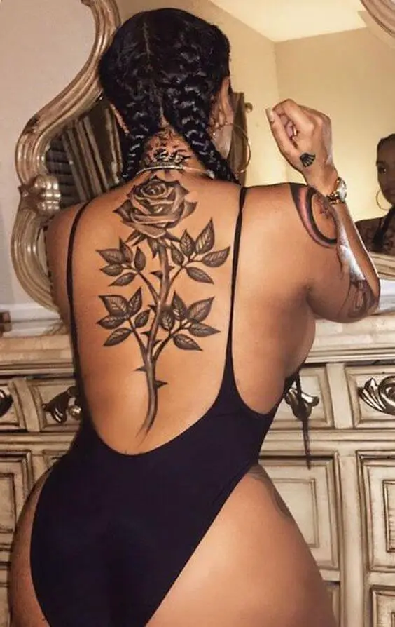 Rose Back Tattoo Top 41 Gorgeous Back Tattoo Designs in 2022