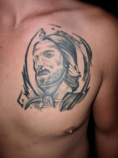 San Judas Tattoo on Chest Top 12 Awesome San Judas Tattoo Ideas in 2022
