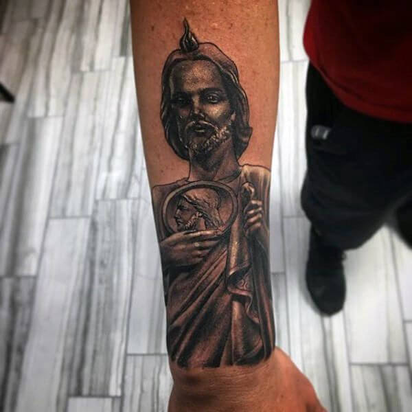 San Judas Tattoo on Wrist Top 12 Awesome San Judas Tattoo Ideas in 2022