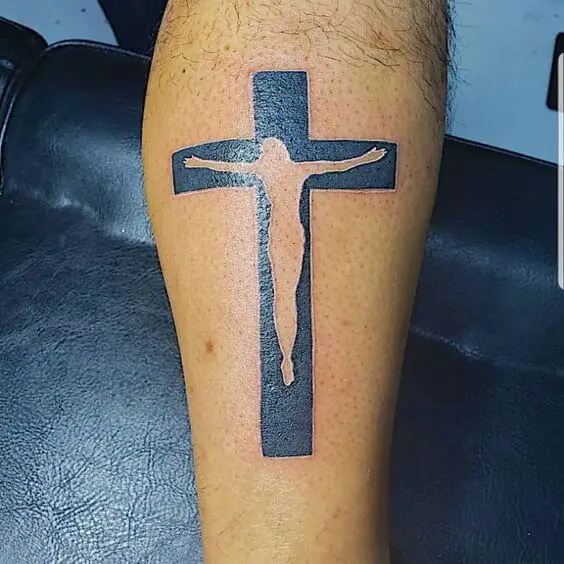 Simple Jesus Cross Tattoo 4 26 Beautiful Jesus Tattoo Ideas for Men in 2022
