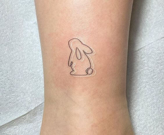 Simple Rabbit Tattoo 3 Rabbit Tattoo: 50 Best Rabbit Tattoo Designs to Choose From (Men And Women)