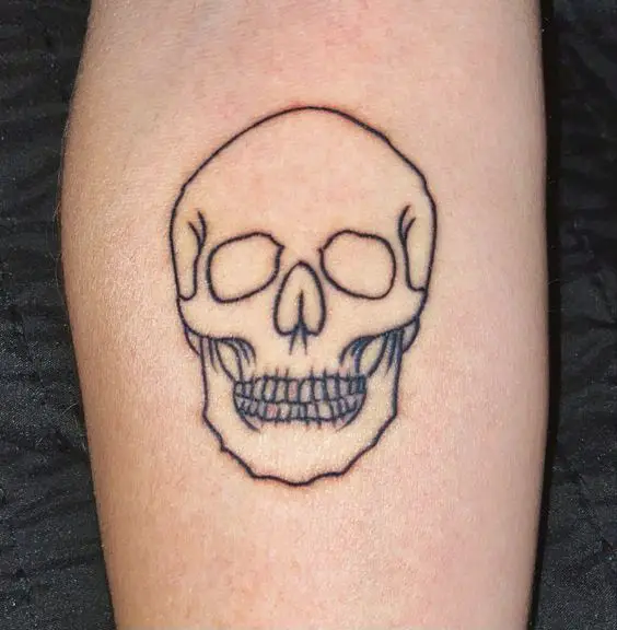 Simple Skull Tattoo 61 Awesome Skull Tattoo Designs for Men and Women in 2022