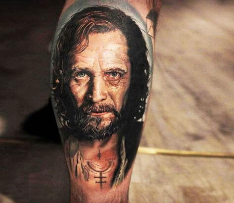 Sirius Blacks portrait tattoo 11 Sirius Black's Tattoos: Everything You Need to Know (A Complete Guide)