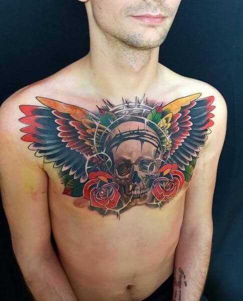 Skulls And Wings Tattoo 61 Awesome Skull Tattoo Designs for Men and Women in 2022