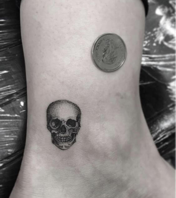 Small Skull Tattoos 2 61 Awesome Skull Tattoo Designs for Men and Women in 2022