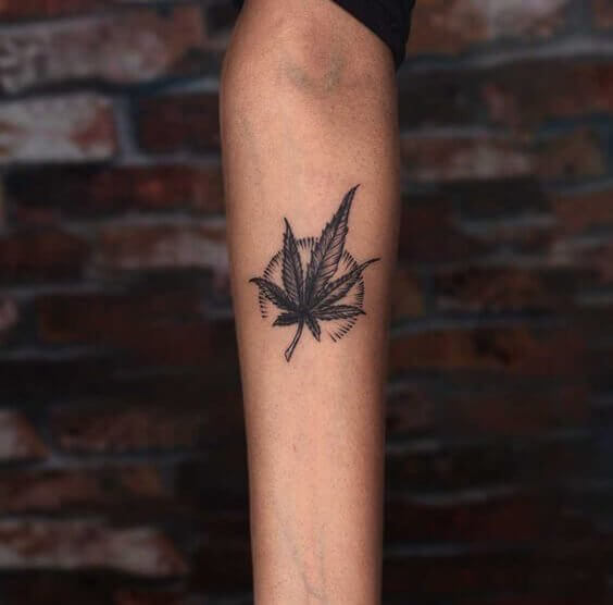 Small Weed Leaf Tattoo 2 100+ Amazing Weed Tattoo Ideas That Will Get You High