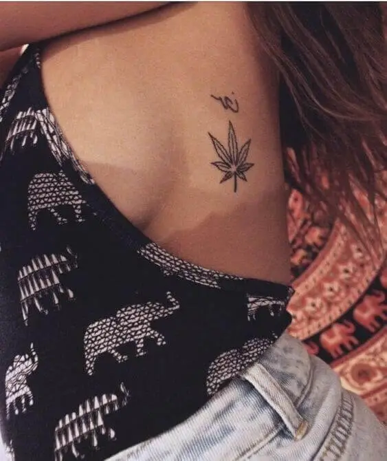 Small Weed Leaf Tattoo 3 100+ Amazing Weed Tattoo Ideas That Will Get You High