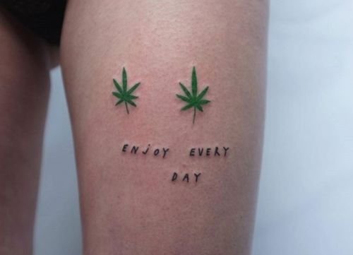 Small Weed Leaf Tattoo 5 100+ Amazing Weed Tattoo Ideas That Will Get You High