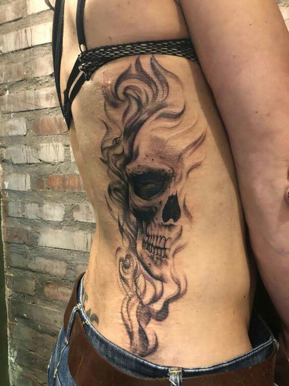 Smoke Skull Tattoo 3 61 Awesome Skull Tattoo Designs for Men and Women in 2022