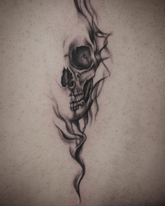 Smoke Skull Tattoo 61 Awesome Skull Tattoo Designs for Men and Women in 2022