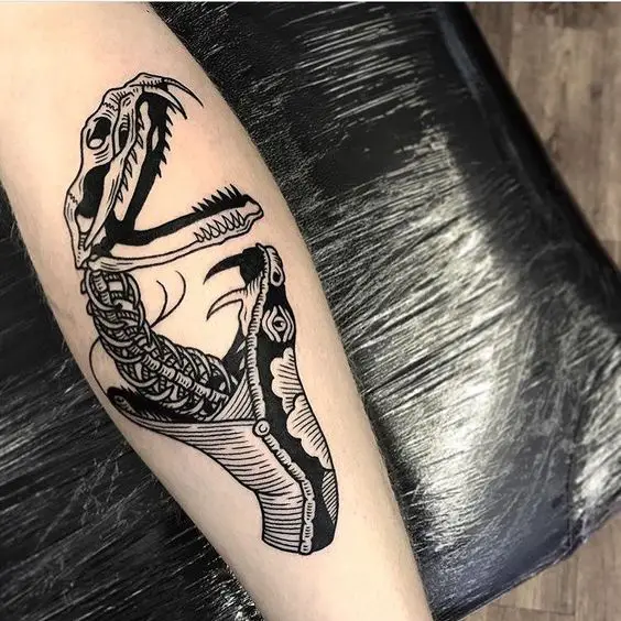 Snake Skull Tattoo 61 Awesome Skull Tattoo Designs for Men and Women in 2022