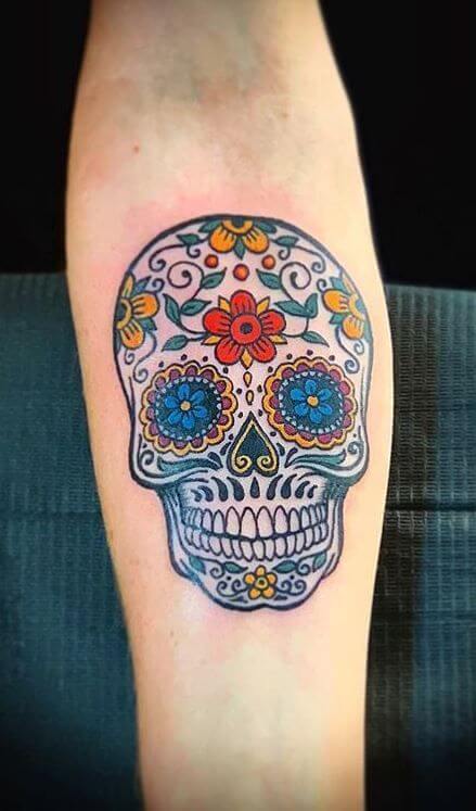 Sugar Skull Tattoo 4 61 Awesome Skull Tattoo Designs for Men and Women in 2022