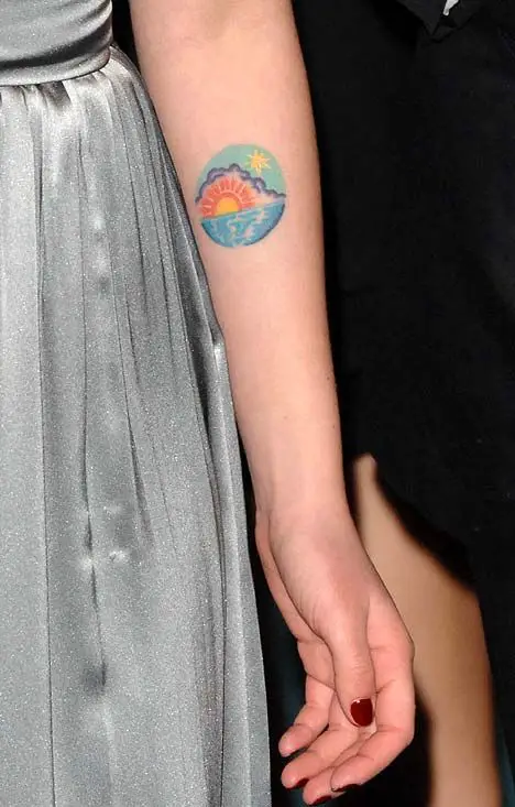 Sunrise Tattoo Scarlett Johansson's Tattoos: Everything You Need To Know