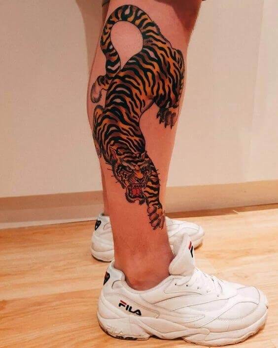 Tiger Calf Tattoo 36+ Tiger Tattoo Designs for Men and Women in 2022