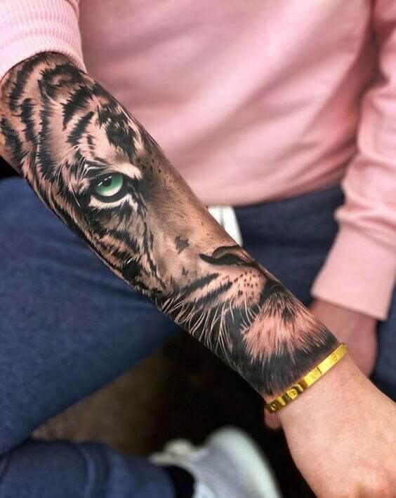 Tiger Forearm Tattoo 2 36+ Tiger Tattoo Designs for Men and Women in 2022