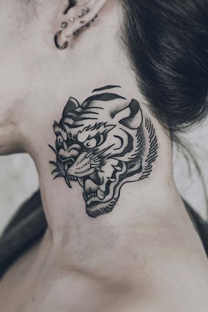 Tiger Neck Tattoo 2 36+ Tiger Tattoo Designs for Men and Women in 2022