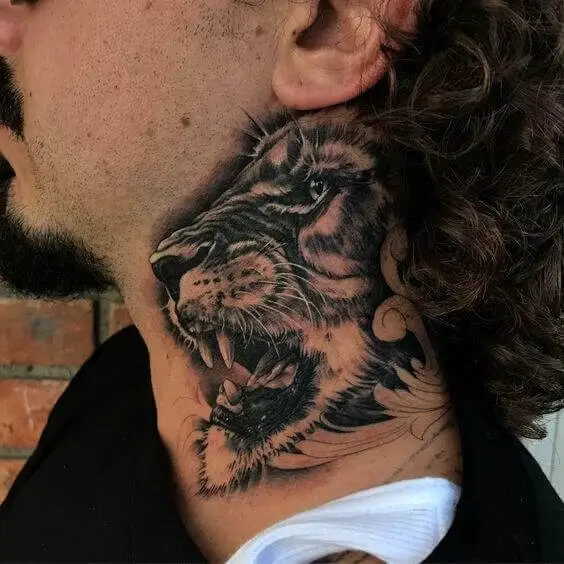 Tiger Neck Tattoo 3 36+ Tiger Tattoo Designs for Men and Women in 2022
