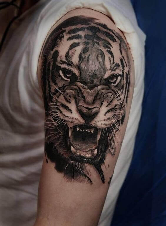 Tiger Shoulder Tattoo 2 36+ Tiger Tattoo Designs for Men and Women in 2022