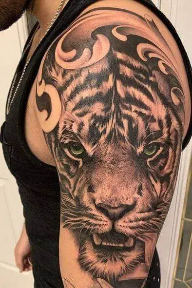 Tiger Shoulder Tattoo 3 36+ Tiger Tattoo Designs for Men and Women in 2022