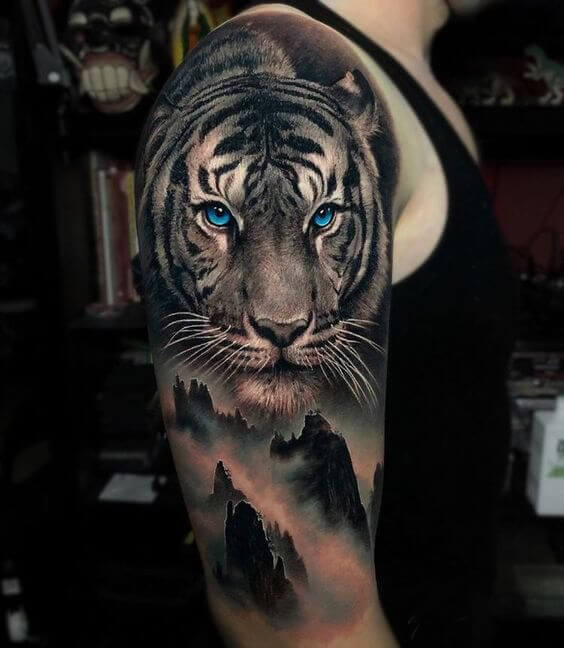 Tiger Shoulder Tattoo 4 36+ Tiger Tattoo Designs for Men and Women in 2022