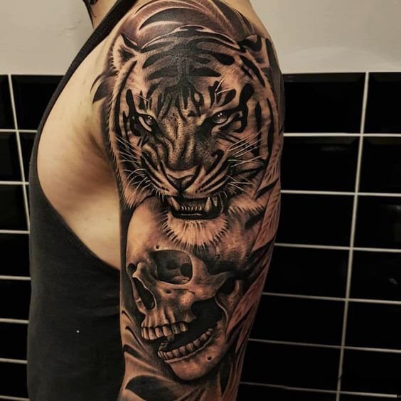 Tiger Skull Tattoo 36+ Tiger Tattoo Designs for Men and Women in 2022