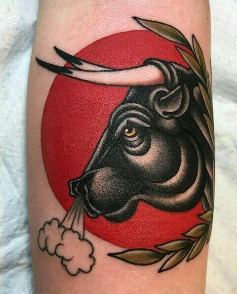 Traditional Bull Tattoo Traditional Tattoos (100+ Inspiration Tattoos)