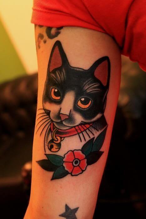 Traditional Cat Tattoo 2 Traditional Tattoos (100+ Inspiration Tattoos)